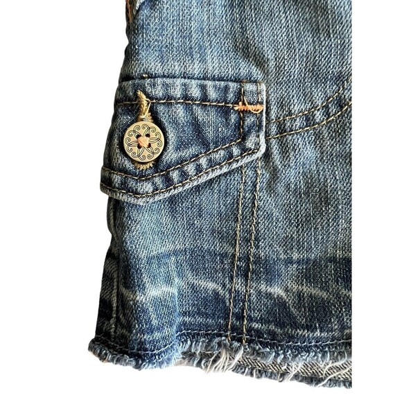 Levi Strauss Signature Brand Blue Jean Skort Girls Size Small 6-6X - Picture 2 of 7